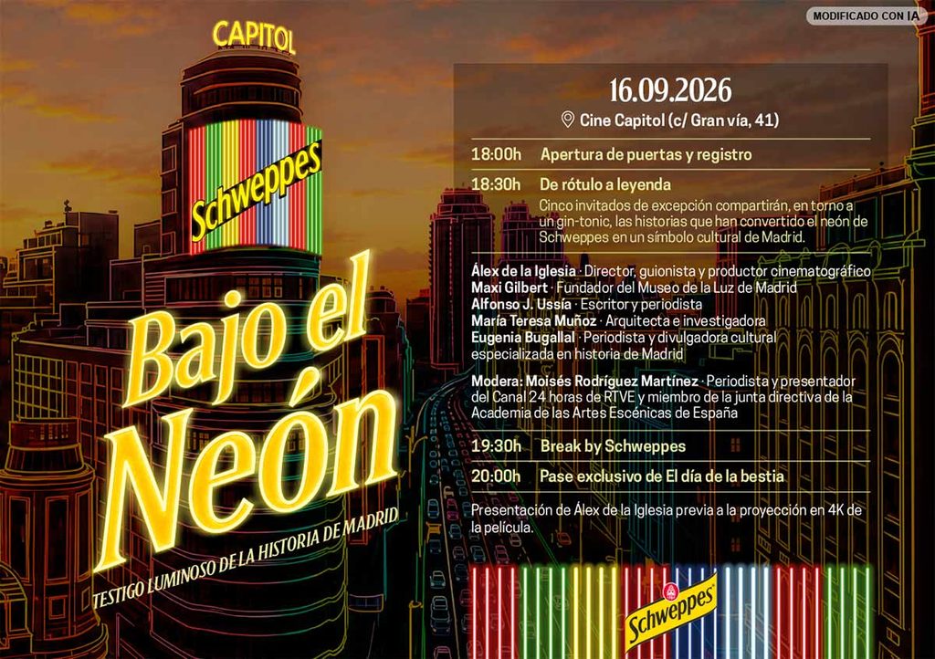 Revista ACCIÓN te invita a «Bajo el Neón de Schweppes®»: Álex de la Iglesia y El día de la bestia en 4K 2 El día de la bestia en 4K
